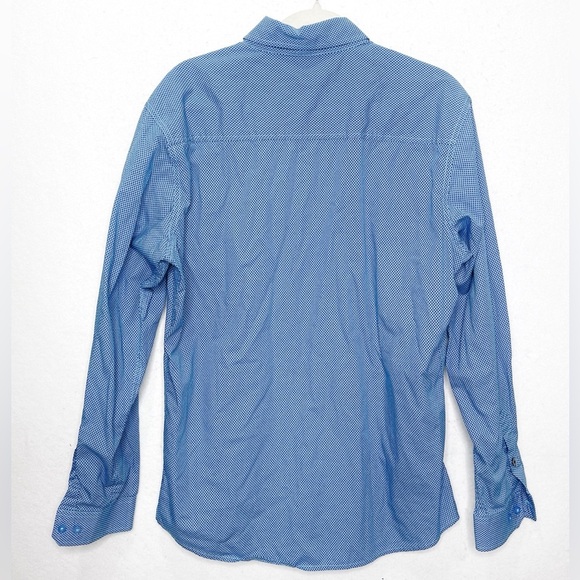 CINCH Men’s Modern Fit Blue Button Front Long Sleeve Western Rodeo Shirt Medium - Picture 2 of 5